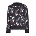 Black Floral Kids Sweatshirt